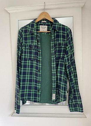 Чоловіча тепла сорочка abercrombie & fitch