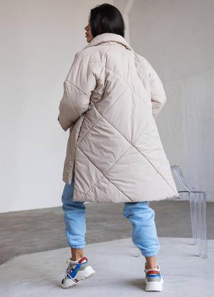 Зимняя курточка стеганная женская3 фото