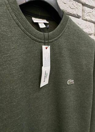 Lacoste мужская кофта зелёная2 фото