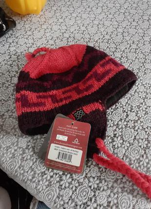 Шапка шерстяная подкладка флис