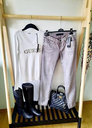 Karl lagerfeld джинсы с накаткой нарядные джеггинсы 29 размер