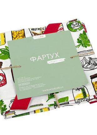 Набір кухонний "спеції" рушник, фартух, рукавичка прихватки. набір кухонний фартух