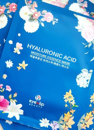 Eyenlip hyaluronic acid moisture essence mask інтенсивно зволожувальна маска з гіалуроновою кислотою