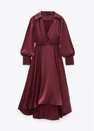 Плаття атласне zara.