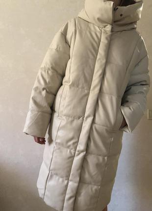 Пальто зимнее stradivarius m1 фото