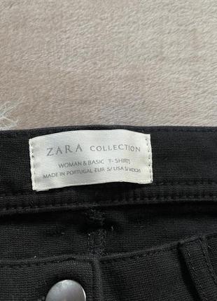 Женские приталенные трикотажные штаны скинни zara5 фото