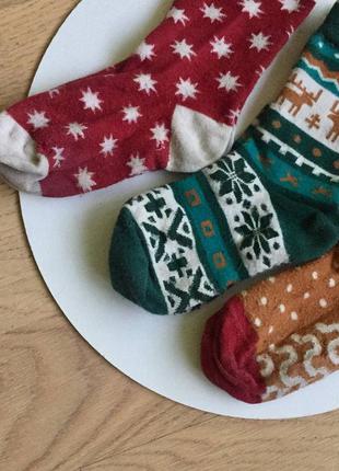 Дитячі шкарпетки dodo socks mykolaiko з новорічним принтом /нюанс!!/ціна знижена4 фото
