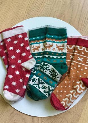 Дитячі шкарпетки dodo socks mykolaiko з новорічним принтом /нюанс!!/ціна знижена3 фото