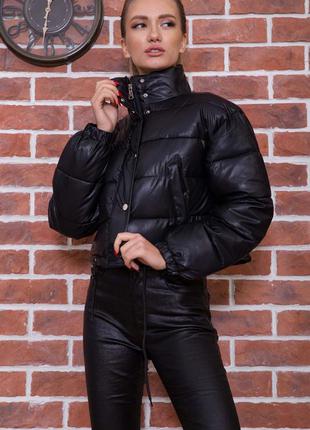 Екокожа якість бомба куртки синтепон теплі деммі 3 моделі xs s m l xl5 фото