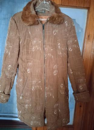Стьобана куртка приталеного силуету 48-50 розмір1 фото
