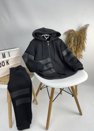 Спортивний костюм на замку з начосом теплий