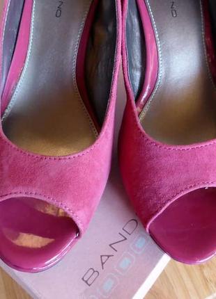 Красивые замшевые весенне-летние туфли bandolino, размер 38 - 38,5