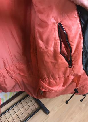 Куртка винтажная осенняя зимняя с поясной фиксацией и прячущимся капюшоном diadora “ hello 90’s “ 😻4 фото