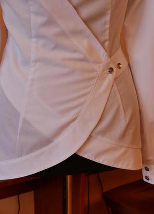 Белая современная женская рубашка aloё #74 фото