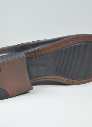 Мужские кожаные туфли полуброги коричневые l-style 1122-13 фото