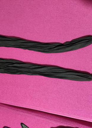 Чорний новий шарф з прикрасою