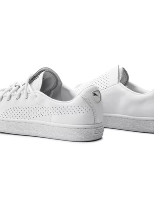 Puma basket crush perf женские белые кеды3 фото