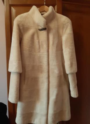 Пальто мутон,размер 36-40
