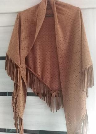Косынка платок под замшу с перфорацией