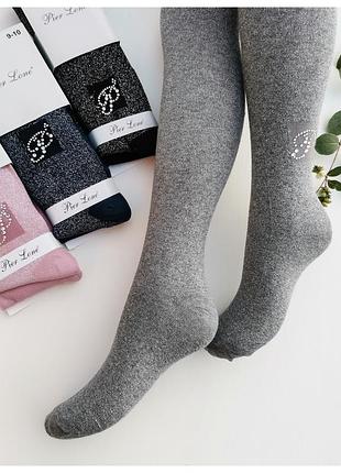 Колготки колготи з люрексом святкові колготи ошатні святкові