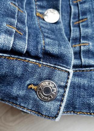 Джинсовая куртка короткая джинсовая женская куртка dsquared5 фото