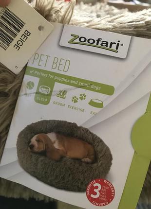 Ліжко/лежанка для котів і собак zoofari спальне місце для тварин2 фото