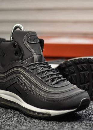 Мужские кроссовки  зимние the nike air max 97 gray wntr