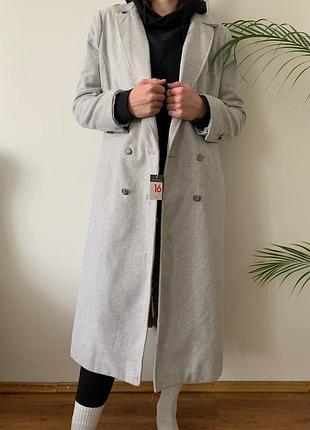 Пальто міді довге primark двухбортне прямого крою куртка плащ міді парку пуховик
