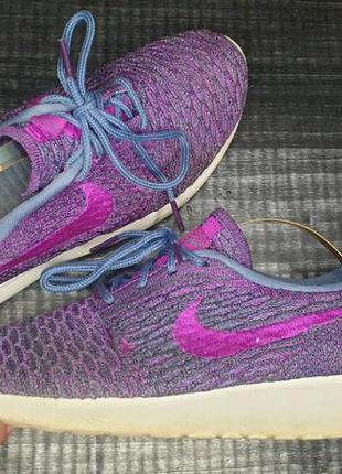 Кроссовки nike wmns roshe one flyknit ground purple