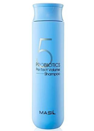 Шампунь с пробиотиками для идеального объема волос masil 5 probiotics perfect volume shampoo1 фото