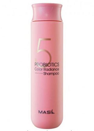 Шампунь с пробиотиками для защиты цвета masil 5 probiotics color radiance shampoo 300 ml