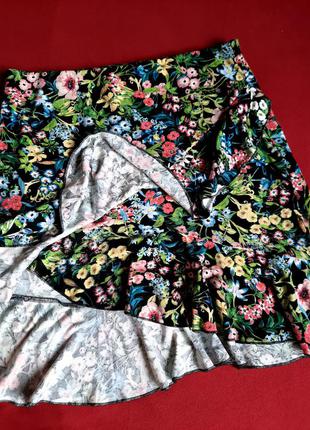 Трикотажная  красивая юбка h&m размер s2 фото