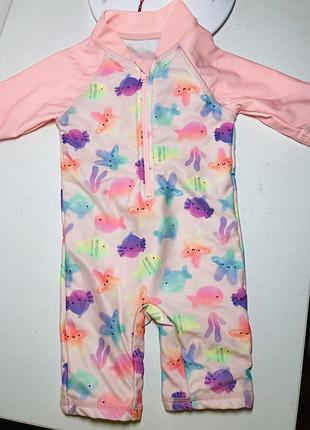 Плавальний костюм комбінезон на дівчинку купальник 3 місяці