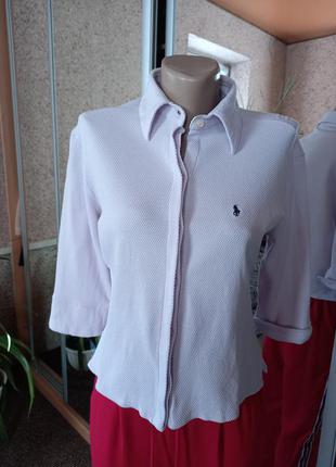 Нежно лавандовая рубашка ralph lauren