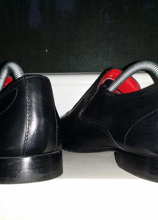 Чоловічі чорні туфлі лофери base london натуральна шкіра2 фото