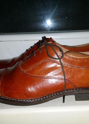 Мужские классические туфли на шнуровке оксфорды clarks натуральная кожа1 фото