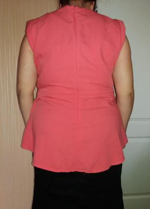 Блузка с баской 60 размера2 фото