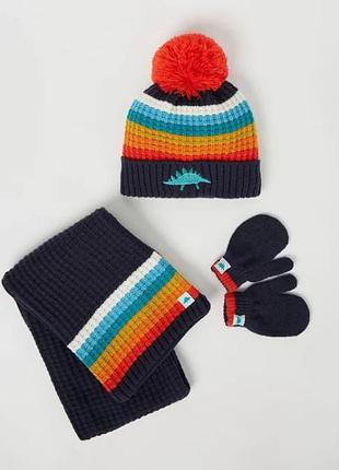 Комплект шапка, шарф, рукавички для хлопчика george