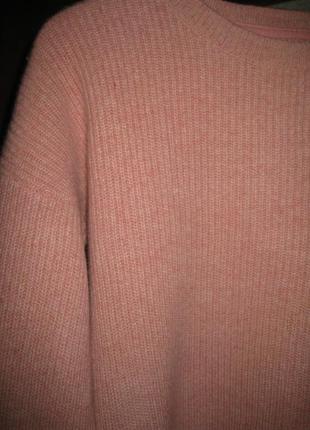 Стильный кашемировый свитер , грубой вязки кашемир