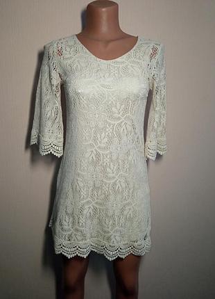 Divided by h&m красивое ажурное платье, туника