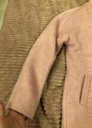 Пальто женское кашемировое, нежно розового цвета4 фото