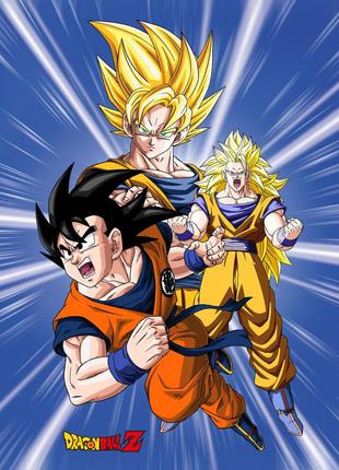 Дитячий флісовий плед аніме dragon ball - драконівські перли (драгонболл) - 130х170 см