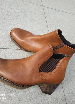 Кожаные ботинки/полуботинки gabor р.38-38.58 фото