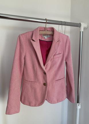 Яркий розовый акцентный пиджак boden оригинал1 фото