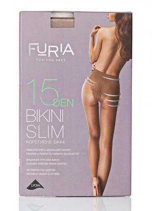 Прозрачные колготки 2-s 15 den furia bikini slim корректирующие бикини2 фото