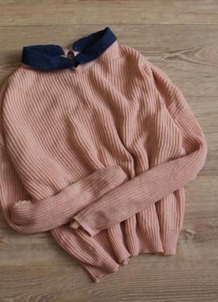 Пудровый свитер1 фото