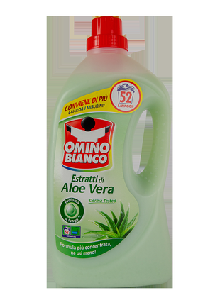 Гель для прання omino bianco aloe vera 2600 мл (52 прання)