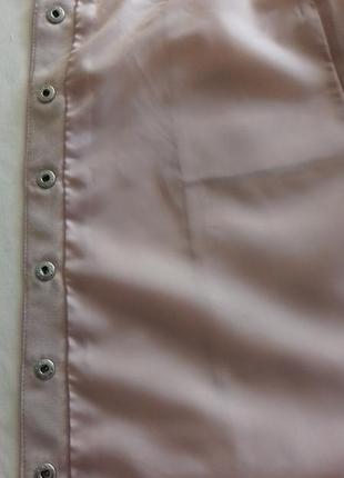 Мини юбка на кнопках трапеция / спідниця коротка / юбочка на подкладе с карманами6 фото