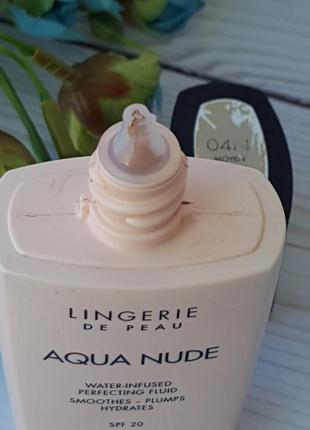 Тональний крем guerlain lingerie de peau aqua nude 04n medium повнорозмірний тестер4 фото