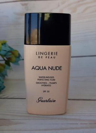Тональный крем guerlain lingerie de peau aqua nude 04n medium полноразмерный тестер1 фото